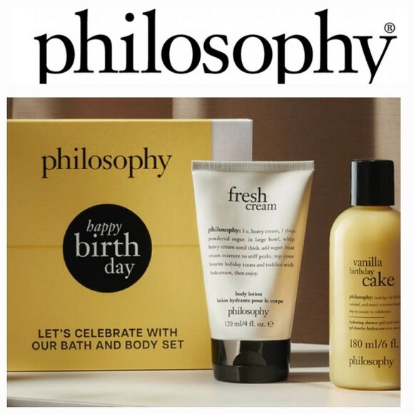Philosophy Happy Birthday Vanilla Birthday Cake Bath & Body Set - Picture 1 of 7